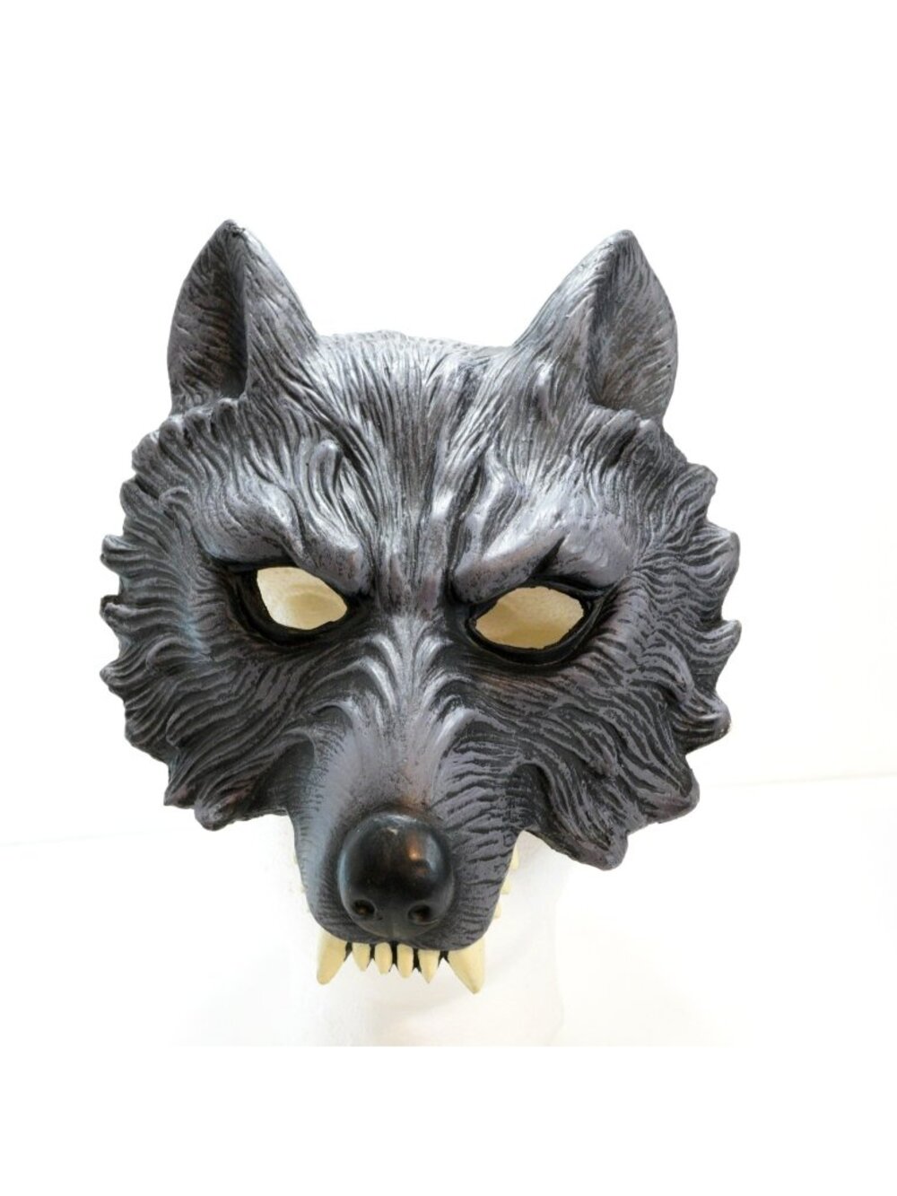 Gray Wolf Mask Halloween Costume Foam Latex Animal Face Mask Elastic Strap